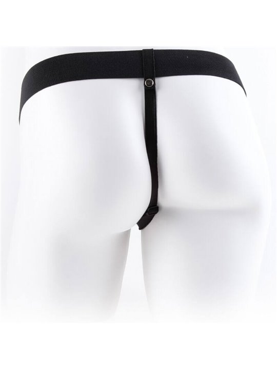 Fetish Fantasy Series - Vibratore Strap-On Cavo 7 Vibrating Hollow Strap On With Balls Flesh