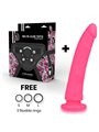 Delta Club - Toys Harness + Dong Pink Silicone 23 X 4.5 CM