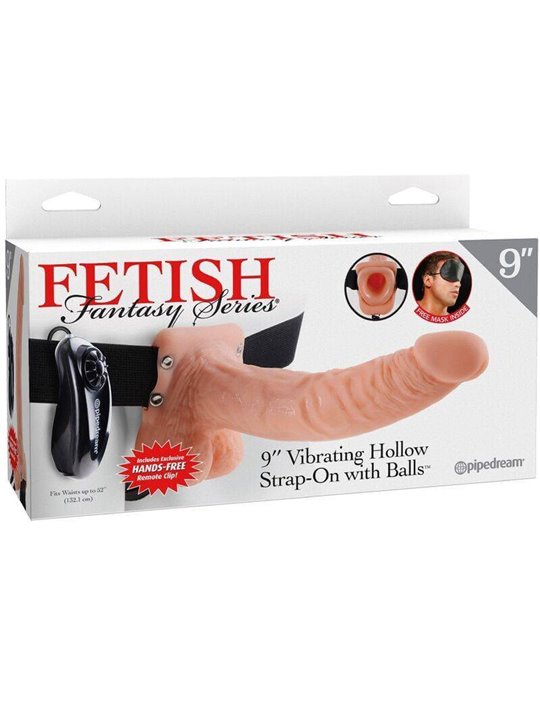 Fetish Fantasy Series - Adjustable Harness Remote Control Realistic Penis with Testicles 23 CM