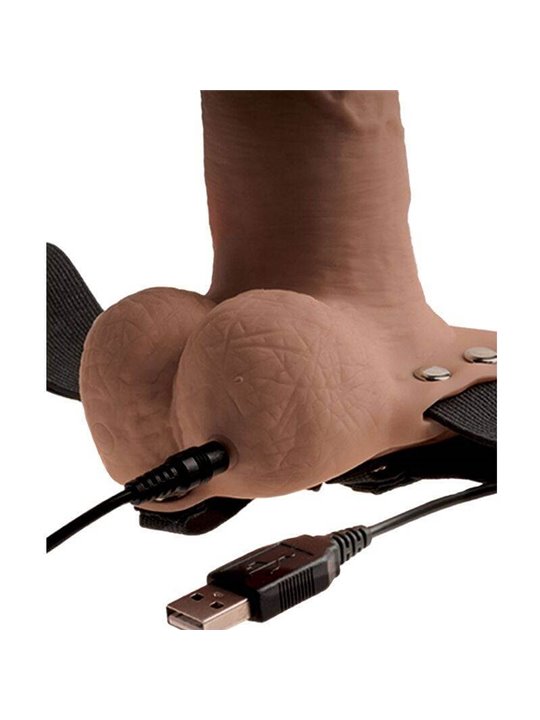 Fetish Fantasy Series - Vibratore Indossabile Strap On 6Inch Hollow Recharge Strap On
