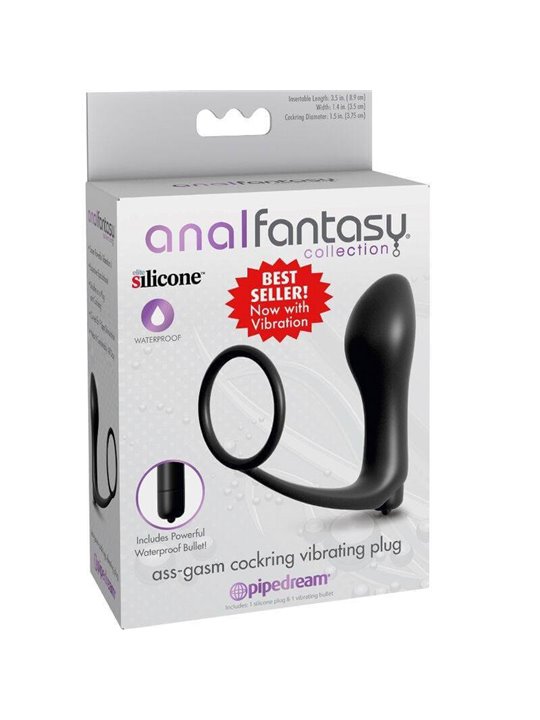 Anal Fantasy Elite Collection - Ass-Gasm Cockring Vibrator Plug