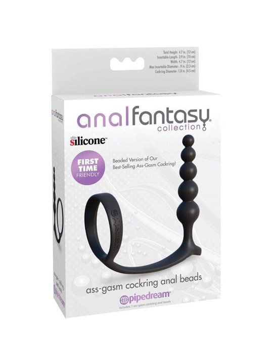 Anal Fantasy Ass-Gasm - Anello Fallico con Plug Anale e Sfere