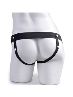 Fetish Fantasy Series - Adjustable Harness Remote Control Realistic Penis with Rechargeable Testicles and Vibrator 15 CM