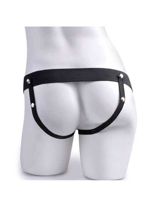 Fetish Fantasy Series - Adjustable Harness Remote Control Realistic Penis with Rechargeable Testicles and Vibrator 15 CM