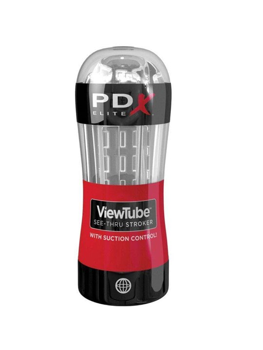 Pdx Elite - Stroker Viewtube Control Suction Transparent