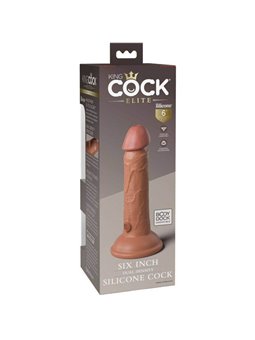 King Cock - Elite Realistic Silicone Dildo 15.2 CM Caramel