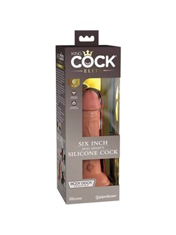 King Cock Elite - Dildo Realistico in Silicone 15,2 CM Caramello