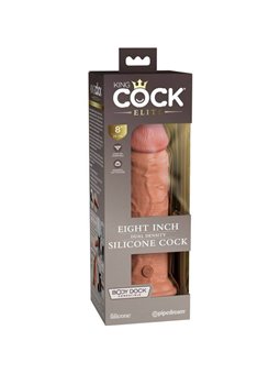 King Cock - Elite Realistic Silicone Dildo 20.3 CM Caramel