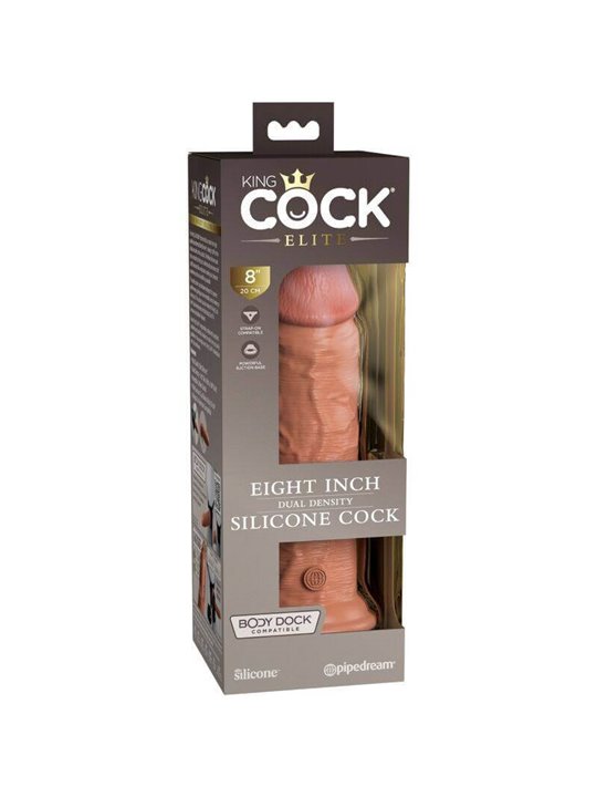 King Cock Elite - Dildo Realistico in Silicone 20,3 CM Caramello