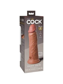 King Cock Elite - Dildo Realistico in Silicone 20,3 CM Caramello