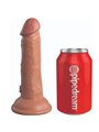 King Cock Elite - Dildo Realistico Vibrante 15.2 CM Caramello