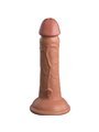 King Cock Elite - Dildo Realistico Vibrante 15.2 CM Caramello
