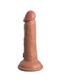King Cock Elite - Dildo Realistico Vibrante 15.2 CM Caramello