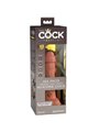 King Cock Elite - Dildo Realistico Vibrante 15.2 CM Caramello