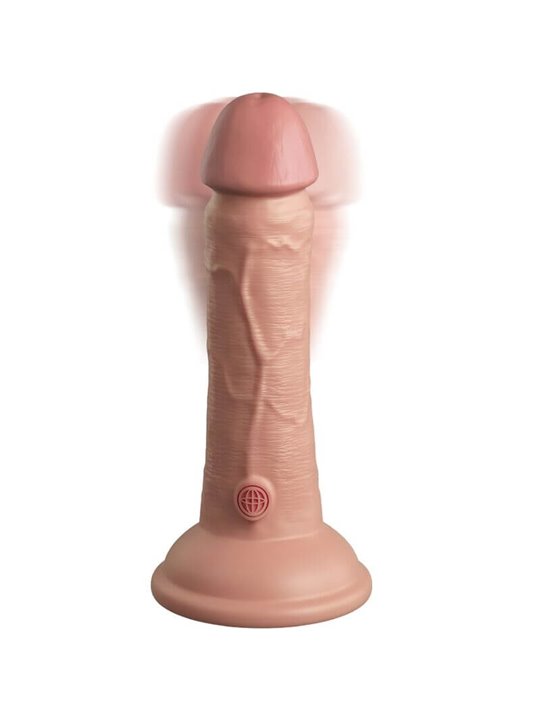 King Cock - Elite Realistic Dildo Vibrating & Silicone 15.2 CM