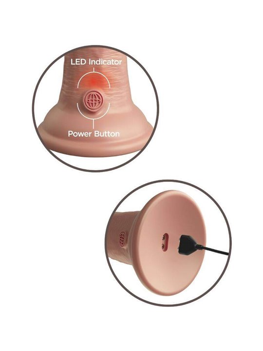 King Cock Elite - Dildo Realistico Vibrante 15.2 CM