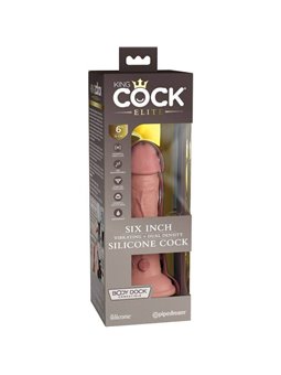 King Cock - Elite Realistic Dildo Vibrating & Silicone 15.2 CM