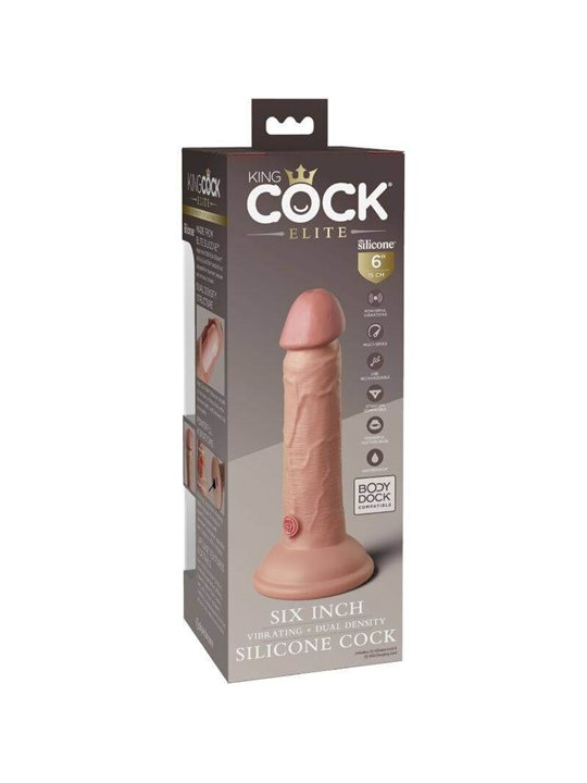 King Cock Elite - Dildo Realistico Vibrante 15.2 CM