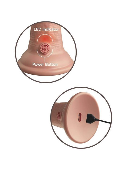 King Cock Elite - Dildo Realistico Vibrante in Silicone 20,3 CM