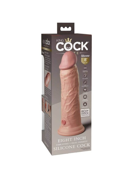 King Cock Elite - Dildo Realistico Vibrante in Silicone 20,3 CM