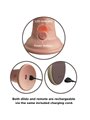 King Cock - Elite Realistic Dildo Vibrator & Silicone Remote Control 23 CM