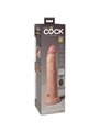 Pipedream King Cock - Vibratore Pene Silicone 24,8 Cm a Doppia Densità