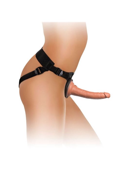 King Cock - Elite Comfy Adjustable Harness with Dildo 17.8 CM