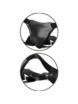 King Cock - Elite Comfy Adjustable Harness with Dildo 17.8 CM
