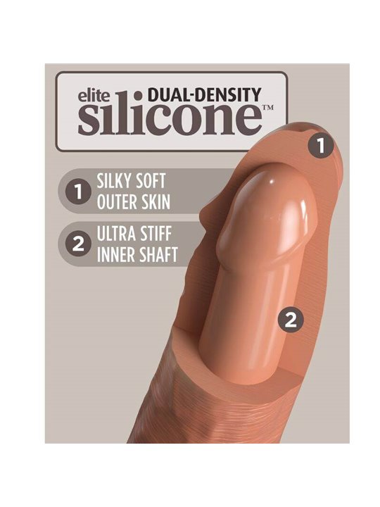 King Cock - Elite Comfy Adjustable Harness with Dildo 17.8 CM