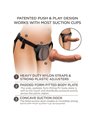 King Cock - Elite Comfy Adjustable Harness with Dildo 17.8 CM