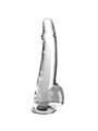 King Cock Clear - Dildo With Testicles 19 CM Transparent