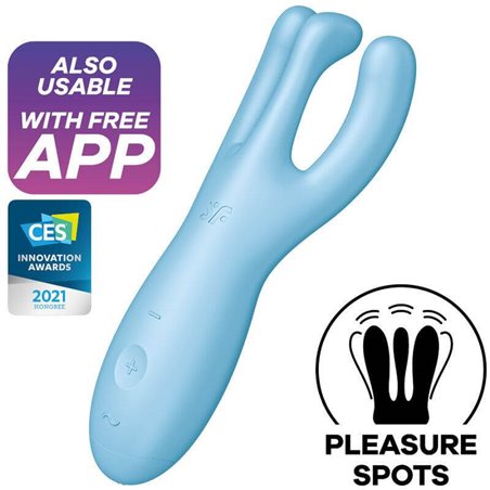Satisfyer - Threesome 4 Vibrator App Blue