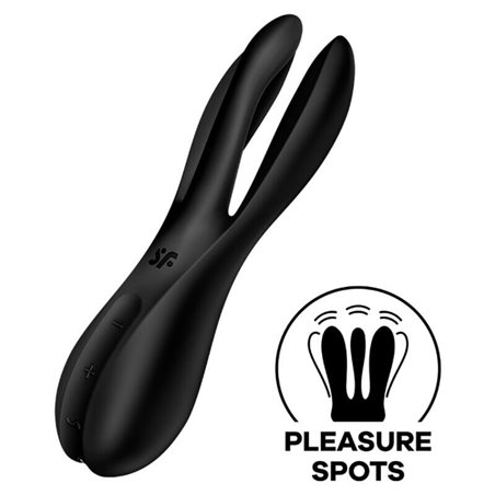 Satisfyer - Vibratore Threesome 2 Black