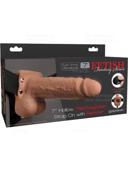 Fetish Fantasy Series - Dildo Fallo Indossabile 7Inch Hollow Strap On Remote