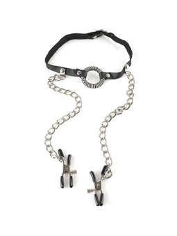 Fetish Fantasy Series - Gag with Nipple Clamps