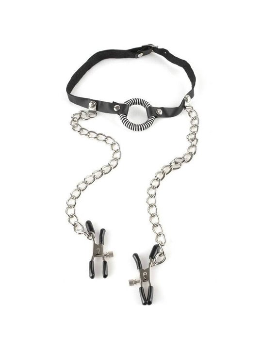 Fetish Fantasy Series - Gag With Nipple Clamps