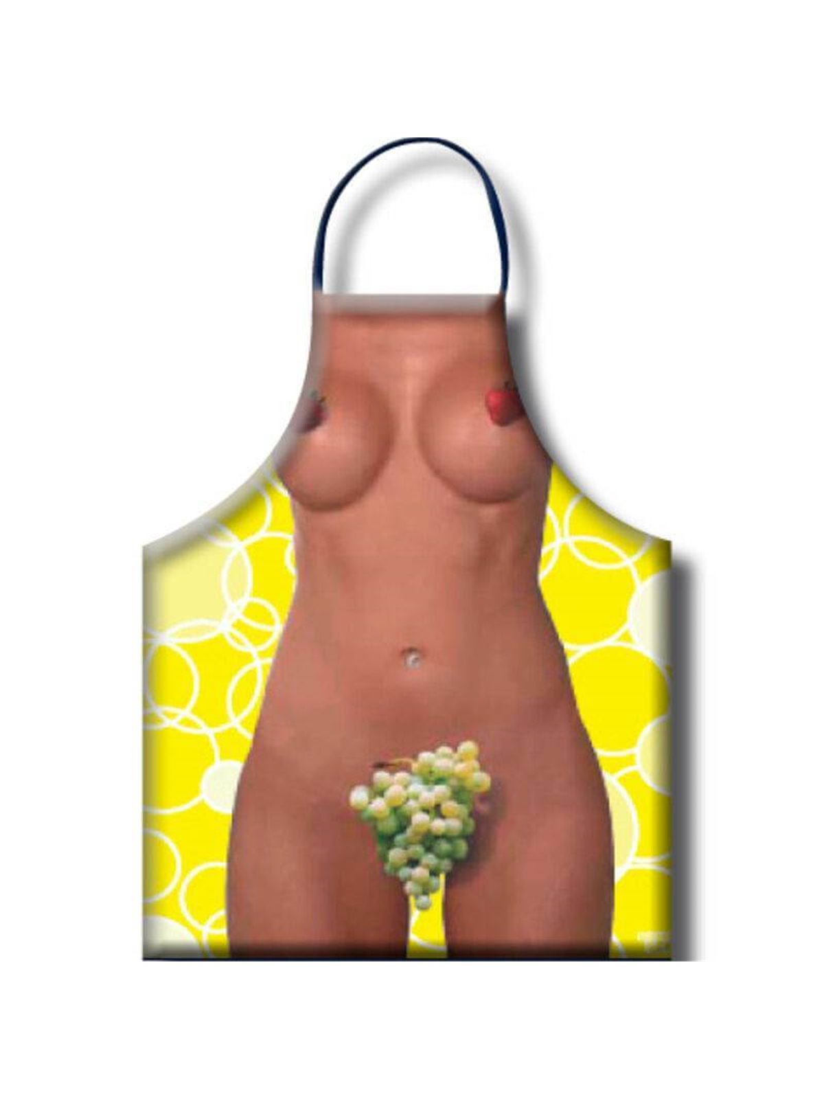 Diablo Picante - Grembiule da Cucina con Donna Nuda e Uva