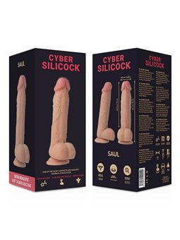 Cyber Silicock - Strap-On Saul Liquid Silicone with 3 Rings Free