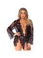Leg Avenue - Teddy and Robe Set L
