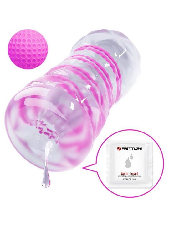 Pretty Love - Fantasy Male Masturbator With Internal Spiral And Balls Transparent