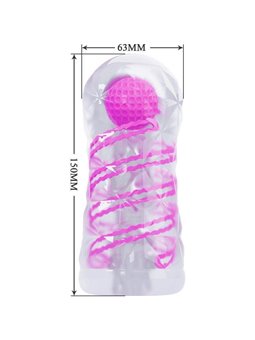 Pretty Love - Fantasy Male Masturbator with Internal Spiral and Transparent Balls