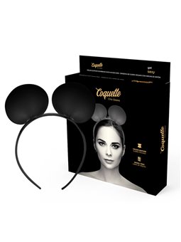 Coquette Chic Desire - Cerchietto con Orecchie di Topo - Nero
