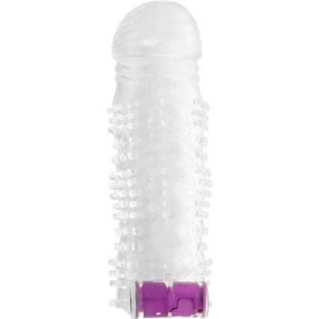 Ohmama - Textured Penis Sheath with Vibrating Bullet 3,8X13 CM
