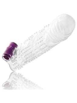 Ohmama - Textured Penis Sheath with Vibrating Bullet 3,8X13 CM