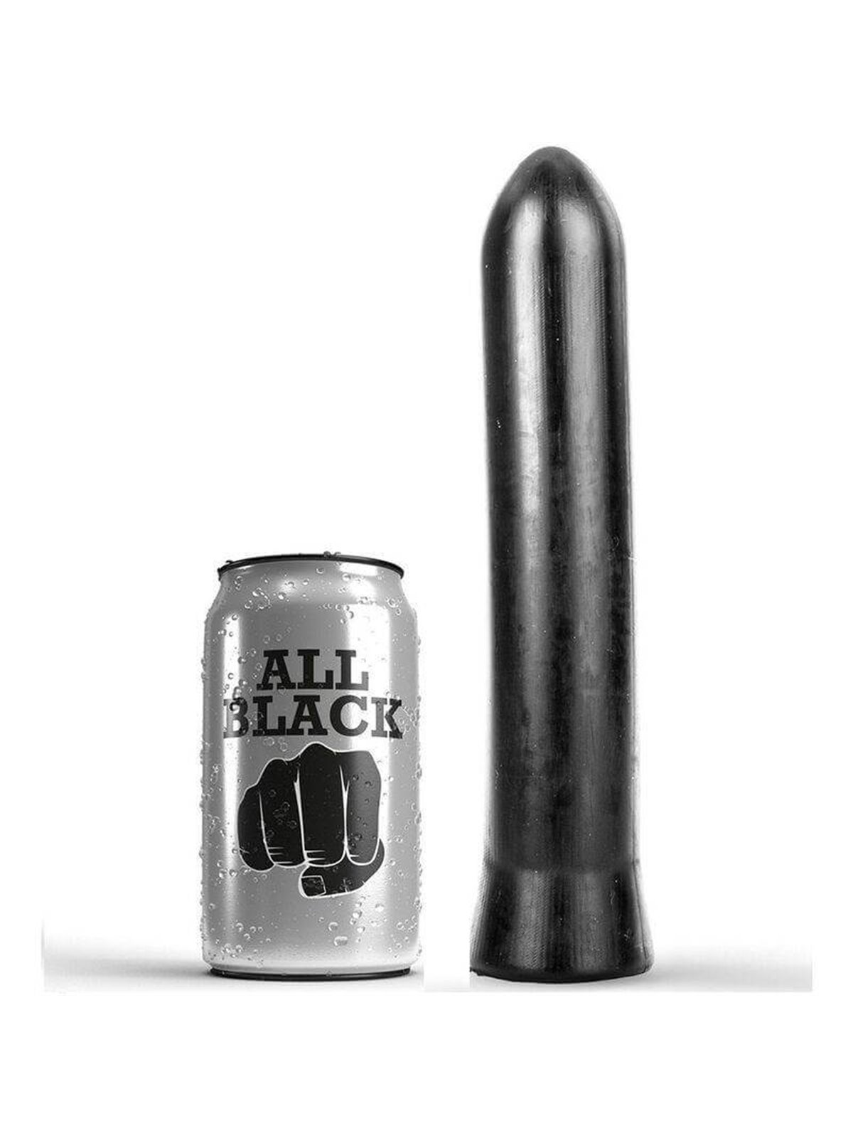 All Black - Anal and Vaginal Dilator Dildo 22 Cm
