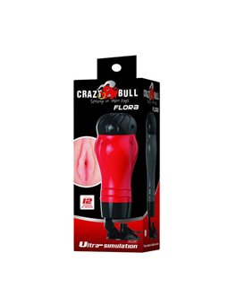 Crazy Bull Flora - Masturbatore Maschile a Forma di Vagina e Base con Ventosa
