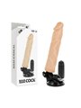 Basecock Twix - Realistic Vibrator with Suction Cup 21x4x4 CM