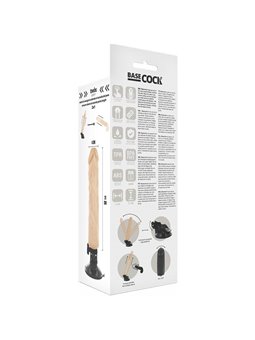 Basecock - Realistic Vibrator Remote Control Flesh 21 CM