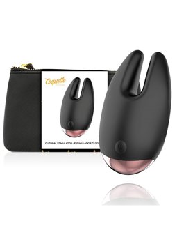 Coquette Chic Desire - Massaggiatore Clitorideo Doppio 10 Velocità - Nero/Oro