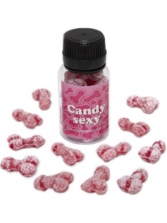 Diablo Picante - Candy Sexy Jar Of 12 Strawberry-Cherry Flavor Gummies